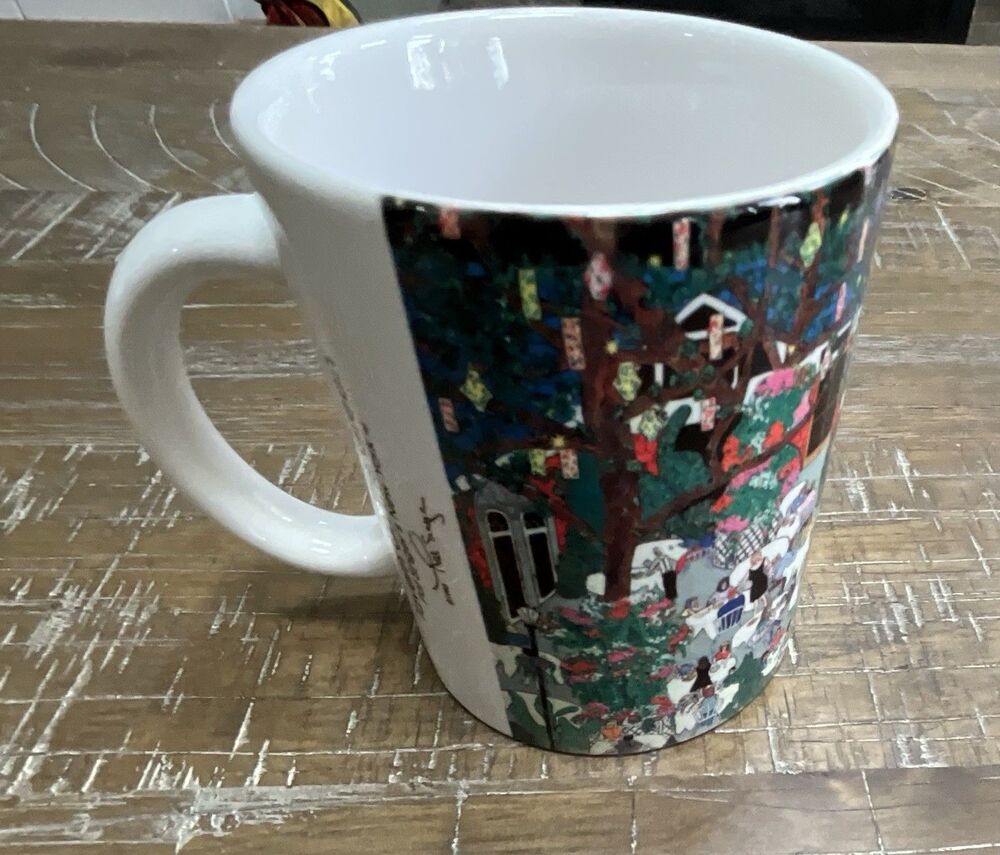 Vintage 1993 Tavern On The Green Mug NYC Central Park Pat Singer Art Folk Art